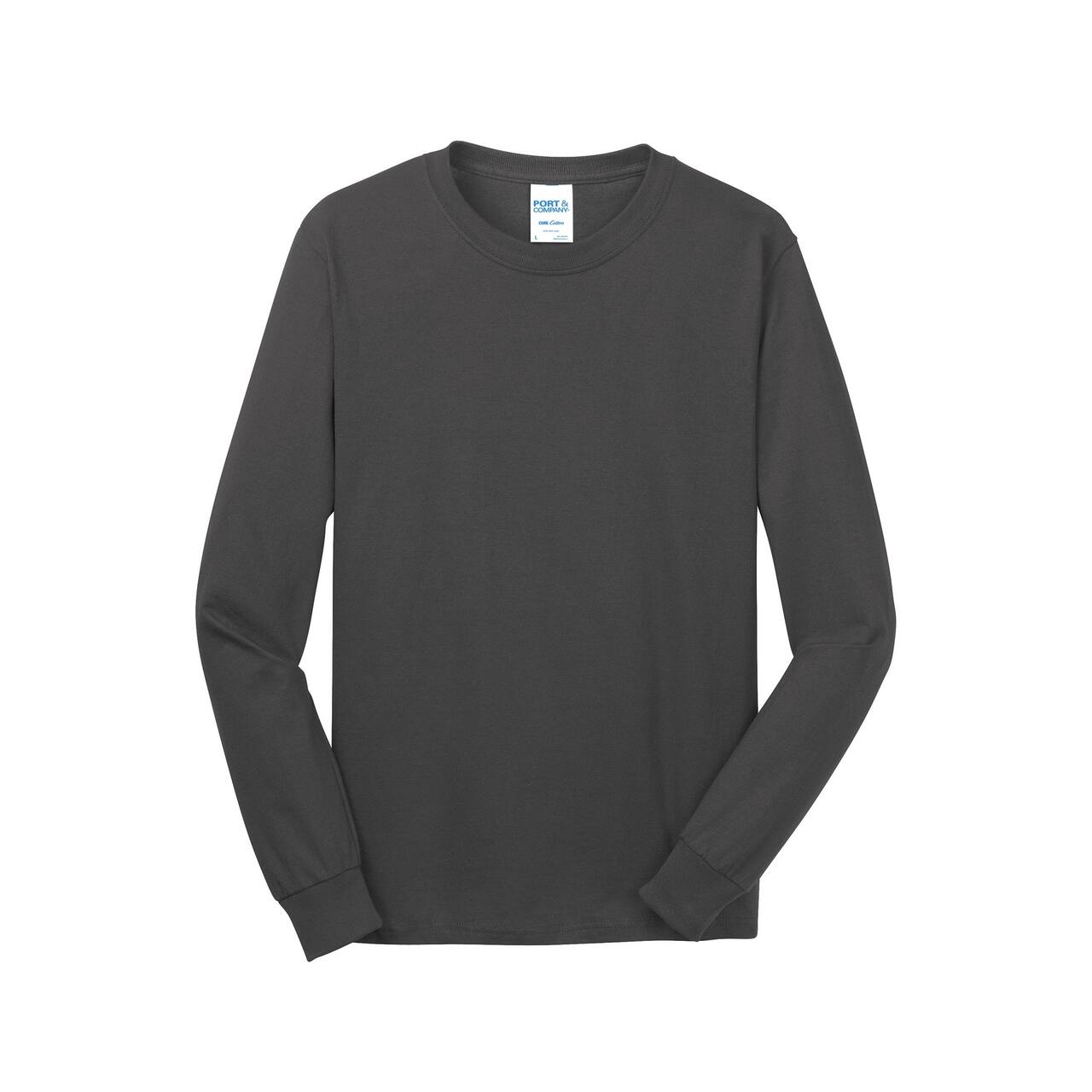 Port & Company® Core Cotton Long Sleeve Crew Neck T-Shirt